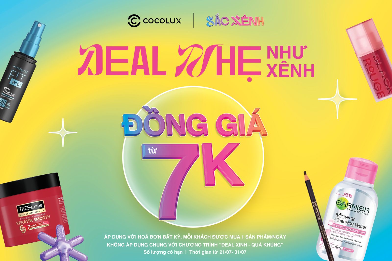 DEAL NHẸ NHƯ XÊNH - MỸ PHẨM XỊN ĐỒNG GIÁ TỪ #7K!!!